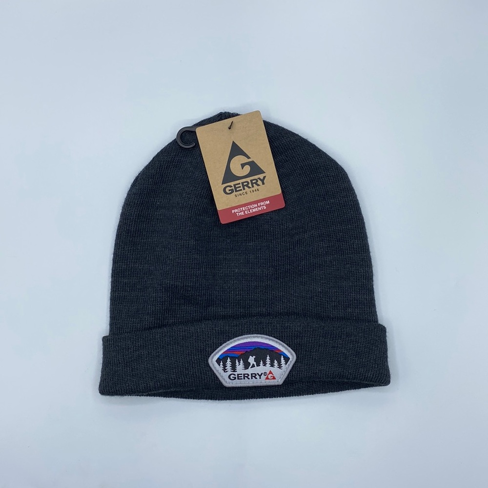 NWT Gerry Gray Warm Winter Cuff Wind Resistant Beanie Hat Unisex One Size